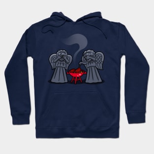 Cute Funny Grilling Angels Alien Summer BBQ Hoodie